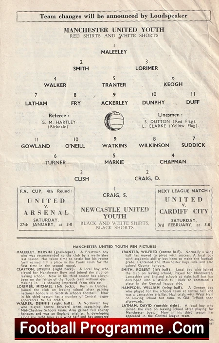 Manchester United v Newcastle United 1962 - Man Utd FA Youth Cup Match - Image 3