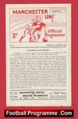  Manchester United v Manchester City 1961 - Man Utd Youth Team Football Programme .COM Football Programmes Memorabilia