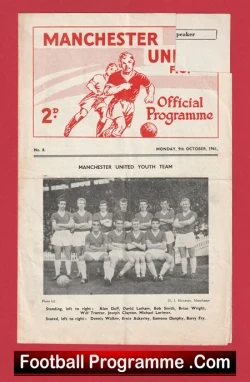  Amsterdam v Manchester United 1962 - Holland Netherlands Dutch Football Programme .COM Football Programmes Memorabilia