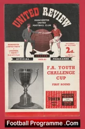 Manchester United v Liverpool 1960 – Man Utd Youth Game