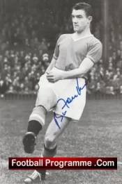 Manchester United Bill Foulkes + Johnny Giles Autograph Signed Picture Man Utd