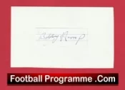 Manchester United Bobby Harrop Autographed Signed Sheet Man Utd