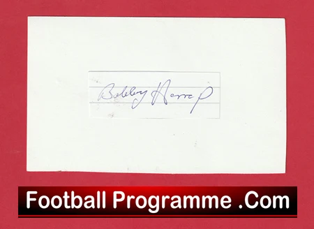Manchester United Bobby Harrop Autographed Signed Sheet Man Utd - Image 2