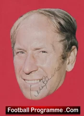 Manchester United Bobby Charlton Autographed Signed Picture Man Utd 1960’s