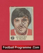 Manchester United George Best Autographed Signed Picture Man Utd