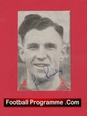 Manchester United Jack Rowley Autographed Signed Picture Card Man Utd 40s