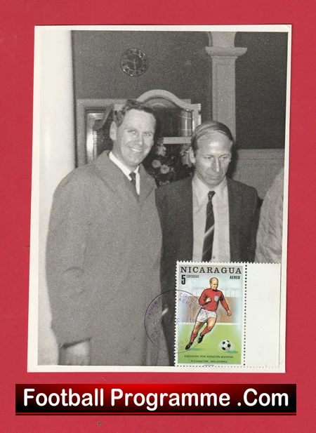 Manchester United Bobby Charlton Signed 1966 World Cup Souvenir Cards - Image 4