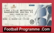 Lille OSC v Manchester United 2005 – Football Ticket France French