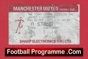 Manchester United v Liverpool 1987 – Man Utd Football Ticket