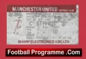 Manchester United v Newcastle United 1987 – Man Utd Ticket