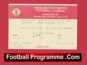 Manchester United v Manchester City 1990 – Football Ticket