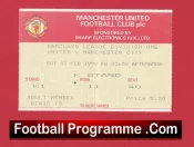 Manchester United v Manchester City 1990 – Football Ticket