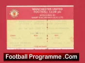 Manchester United v QPR 1990 – Football Ticket