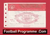 Manchester United v Portsmouth 1991 – Football Ticket