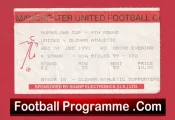 Manchester United v Oldham Athletic 1991 – Football Ticket