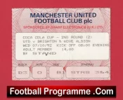 Manchester United v Brighton 1992 – Football Ticket
