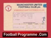 Manchester United v Leeds United 1994 – Football Ticket