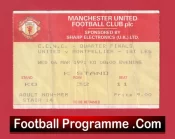 Manchester United v Montpellier 1991 – Match Ticket
