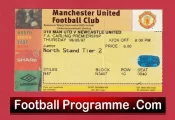 Manchester United v Newcastle United 1997 – Match Ticket