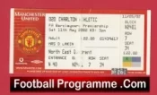 Manchester United v Charlton Athletic 2002 – Football Ticket