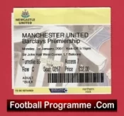 Newcastle United v Manchester United 2007 – Football Ticket