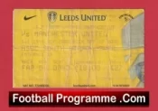 Leeds United v Manchester United 2002 – Football Ticket