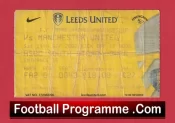 Leeds United v Manchester United 2002 – Football Ticket