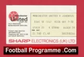 Manchester United v Juventus 1976 – Football Match Ticket UEFA Cup