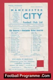 Manchester City v Manchester United 1969 – Reserves Match