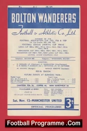 Bolton Wanderers v Manchester United 1956 – 50s Man Utd