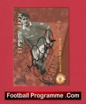 Manchester United Mark Hughes Autographed Signed Football Card Man Utd