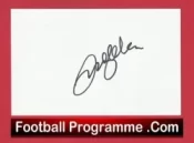 Manchester United + Real Madrid David Beckham Autograph Signed Card Man Utd