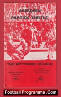 Aberdeen v Partick Thistle 1979 – Sir Alex Ferguson Manager