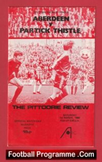 Aberdeen v Partick Thistle 1980 – Alex Ferguson Manager