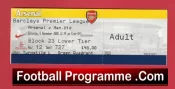 Arsenal v Manchester United 2008 – Football Ticket