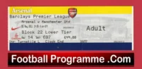Arsenal v Manchester United 2011 – Football Ticket