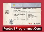 Aston Villa v Manchester United 2022 – Match Ticket