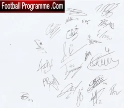 Ayr United Football Club Multi Signed Full Squad Sheet 2023 - Scotland - football programme