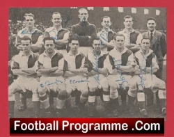 Blackburn Rovers Football Club Multi Autographed Signed Team Picture 1954 1955 - football memorabilia