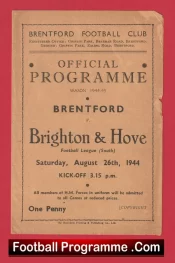 Brentford v Brighton 1944 – 1940’s Football Programme