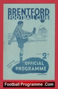 Brentford v Chesterfield 1948 – 1940’s Programme