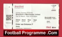 Brentford v Manchester United 2024 – Football Match Ticket