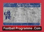 Chelsea v Manchester United 1987 – Match Ticket