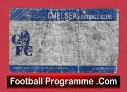 Chelsea v Manchester United 1987 - Match Ticket - football memorabilia