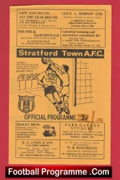 David Brookes Testimonial Benefit Match Stratford Town 1967