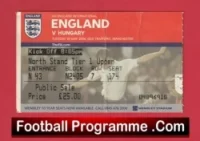 England v Hungary 2006 – Football Ticket