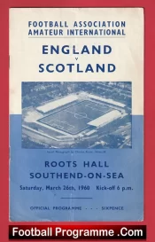 England v Scotland 1960 – Amateur International at Southend