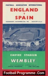 England v Spain 1955 – 1950s
