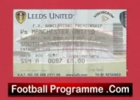 Leeds United v Manchester United 2002 – Football Ticket