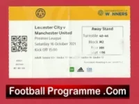 Leicester City v Manchester United 2021 – Football Ticket